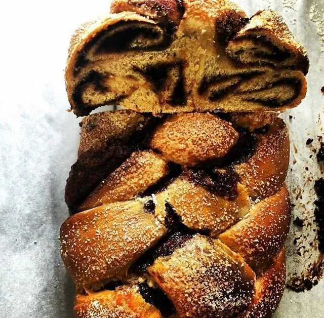 Another @mrs_scherrer_bakes original made with our honey: cinnamon and chocolate challah!