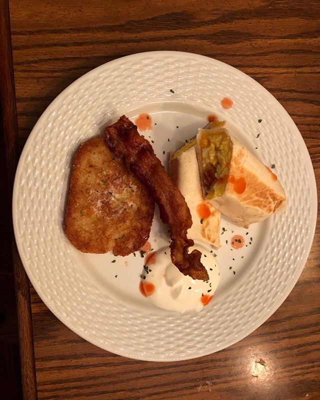 Jimbo himself made this delicious breakfast burrito.  Yummmm