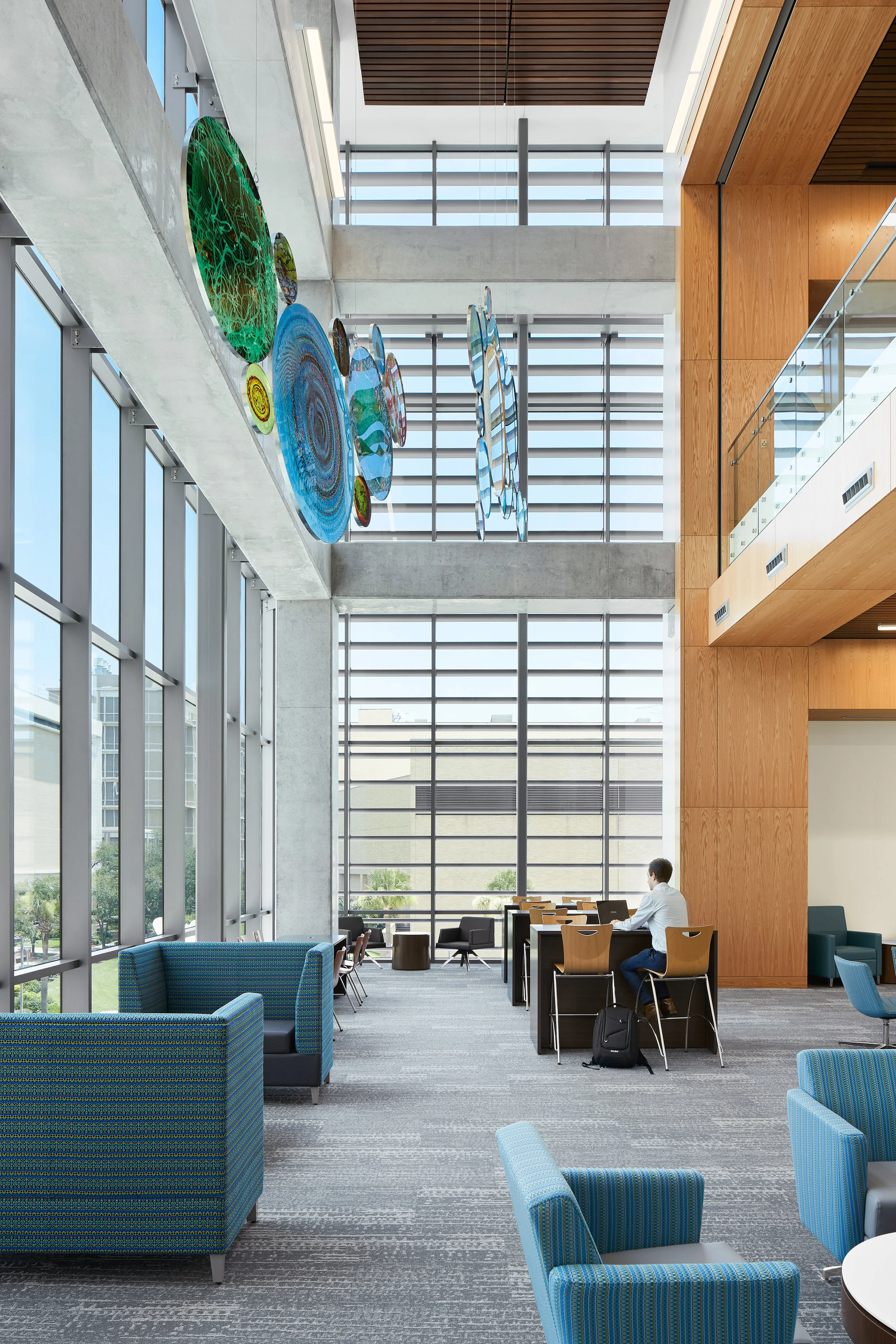 UTMB Health Education Center EYP Architecture Galveston, TX © Jonathan Dean