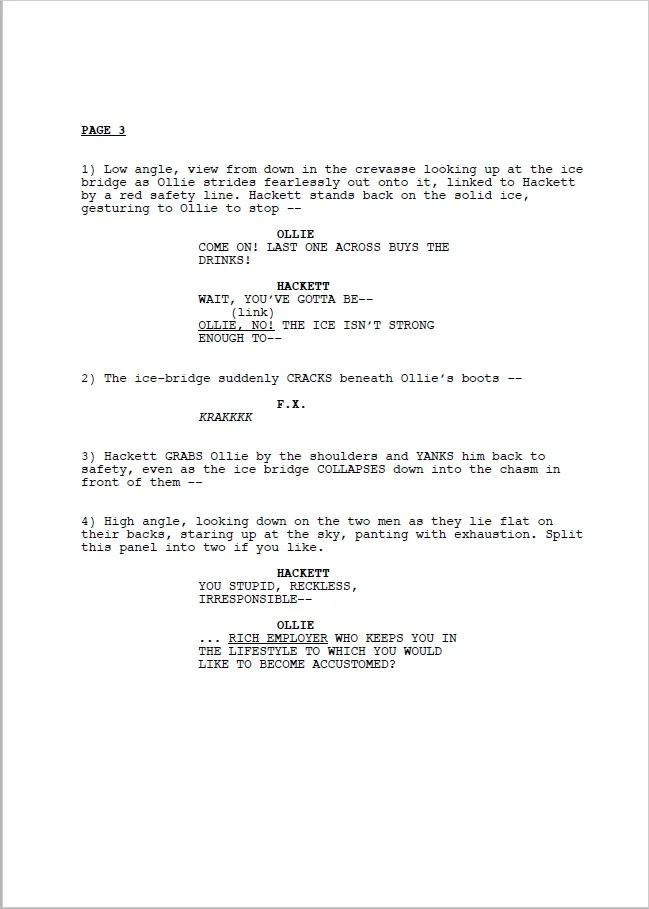 How to Easily Format a Comic Book Script — Kenny Porter