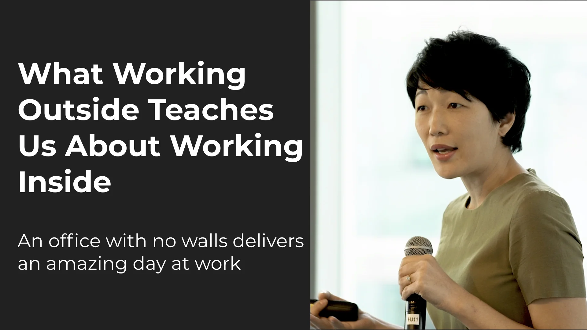 What Working Outside Teaches Us About Working Inside