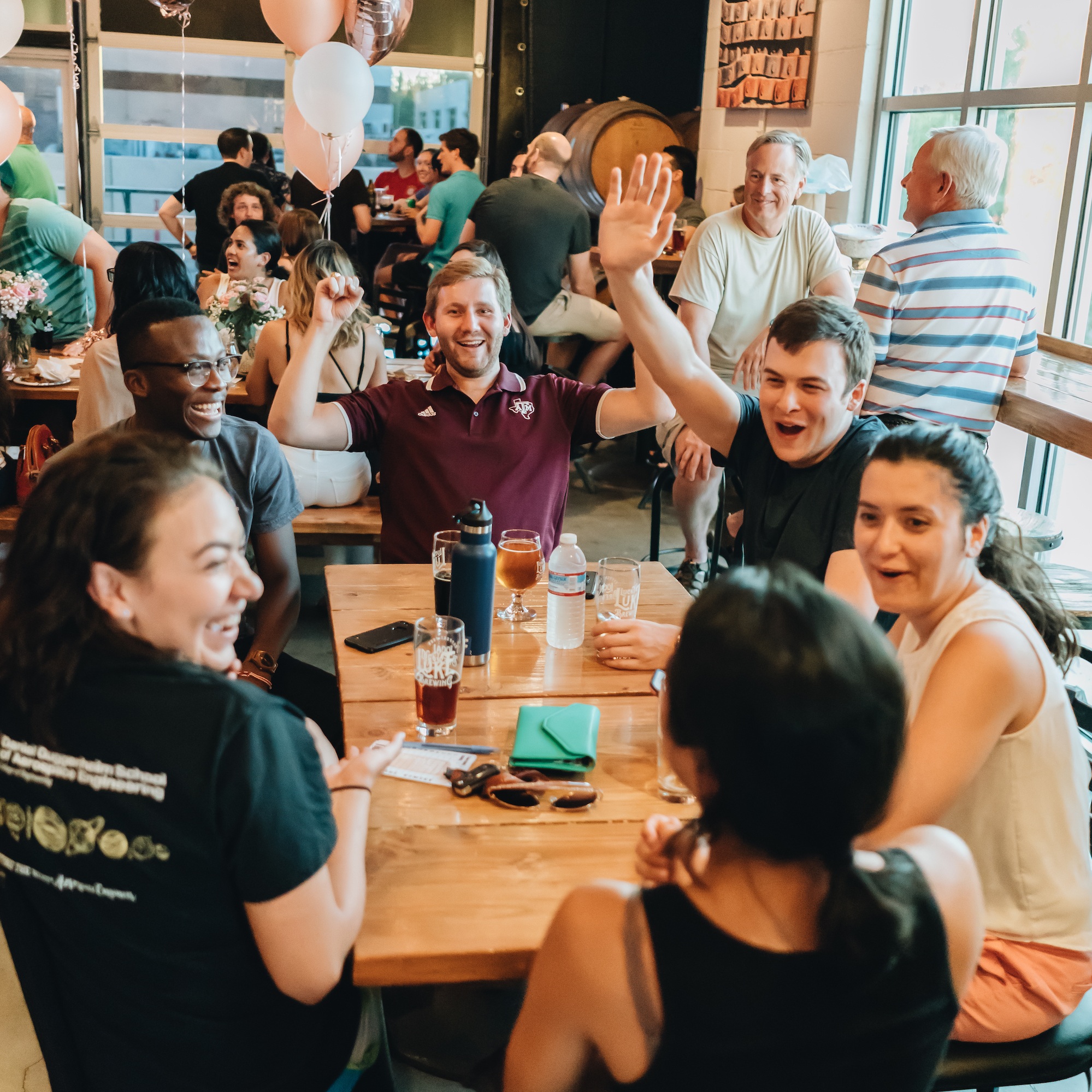  smiles and celebrations at the Lucky Luke Taproom  