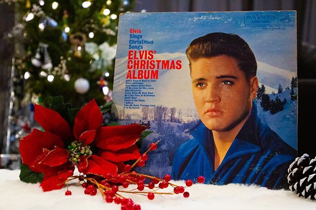 Merry Christmas! 😸🌲 We always say in my family Christmas doesn&rsquo;t start until Elvis is on. 
This front copy was my grandparents. Signed Pat &amp; Jackie. 😸

What&rsquo;s your go to Christmas album?

#hootysrecords #elvis #elvischristmasalbum 