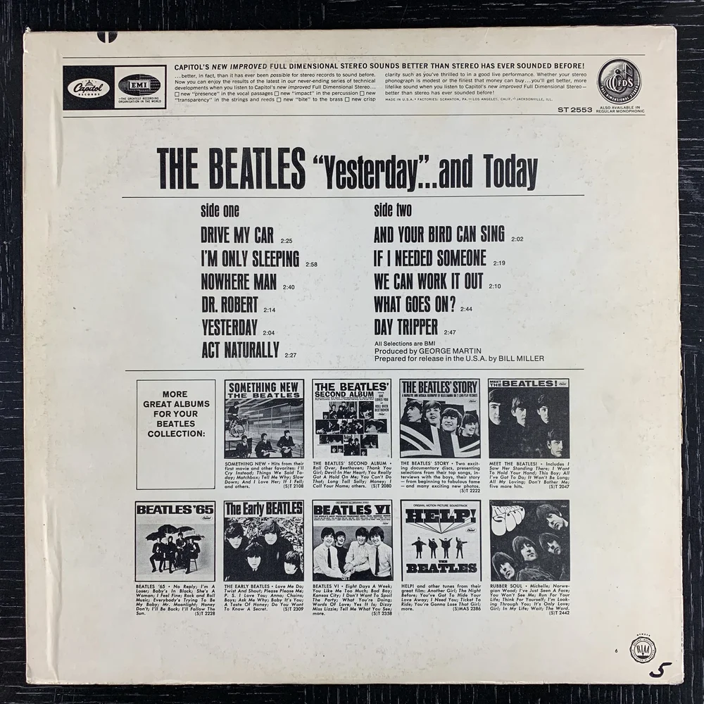 The Beatles - Yesterday and Today — Muse Lightning