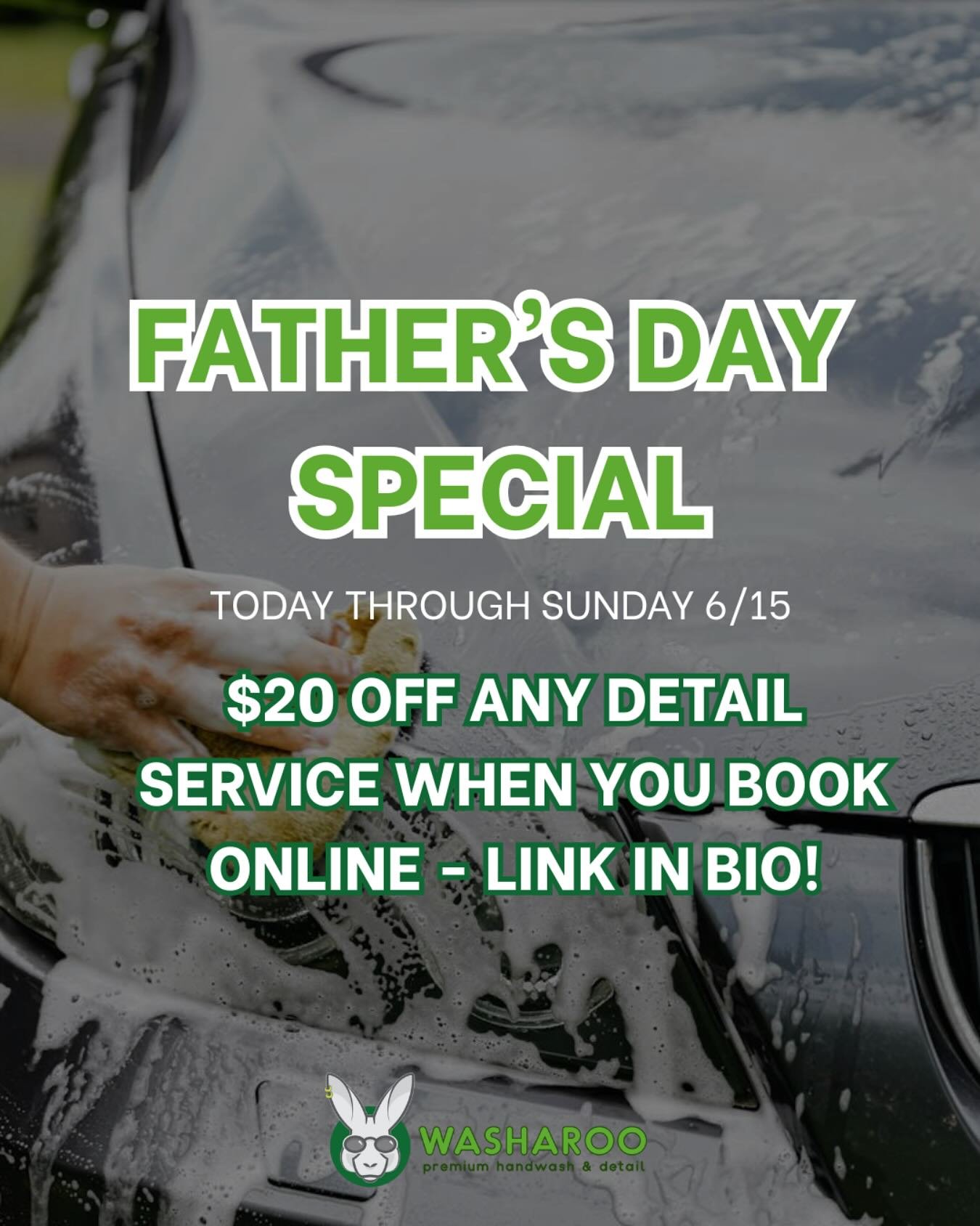 What to get the person who already has everything?? A car wash and detail from @washarooatx, of course. Book online and get 20% off any detail service, now through Sunday 6/15! Link in bio 🫧
#fathersday #carwash #handwash #fathersdaygift