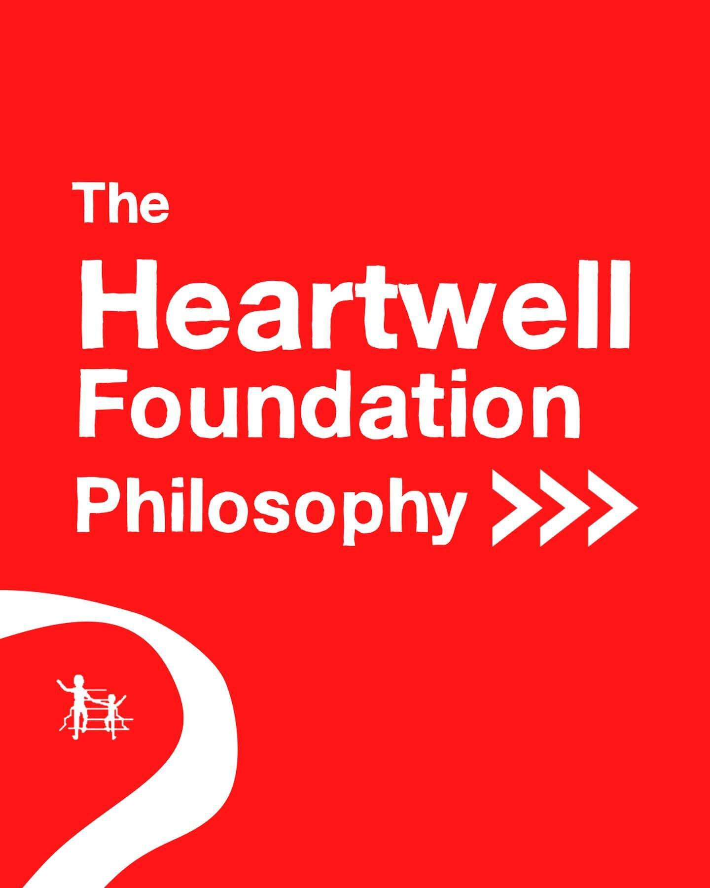 The Heartwell Foundation believes passionately in the power of exercise &amp; physical education for everybody.

❣️

Image description 1:
In white text over red background: &ldquo;The Heartwell Foundation Philosophy.&rdquo;

Image description 2:
In w