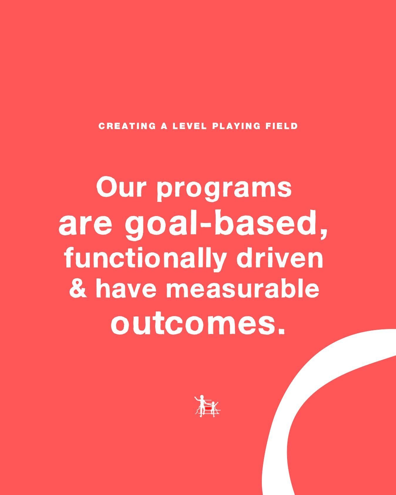 We design all our programs around identifiable needs of the individual involved, &amp; tailor them in consultation with other health, education and community services.

❣️

Image description 1:
In white text over pale red background: &ldquo;Our progr