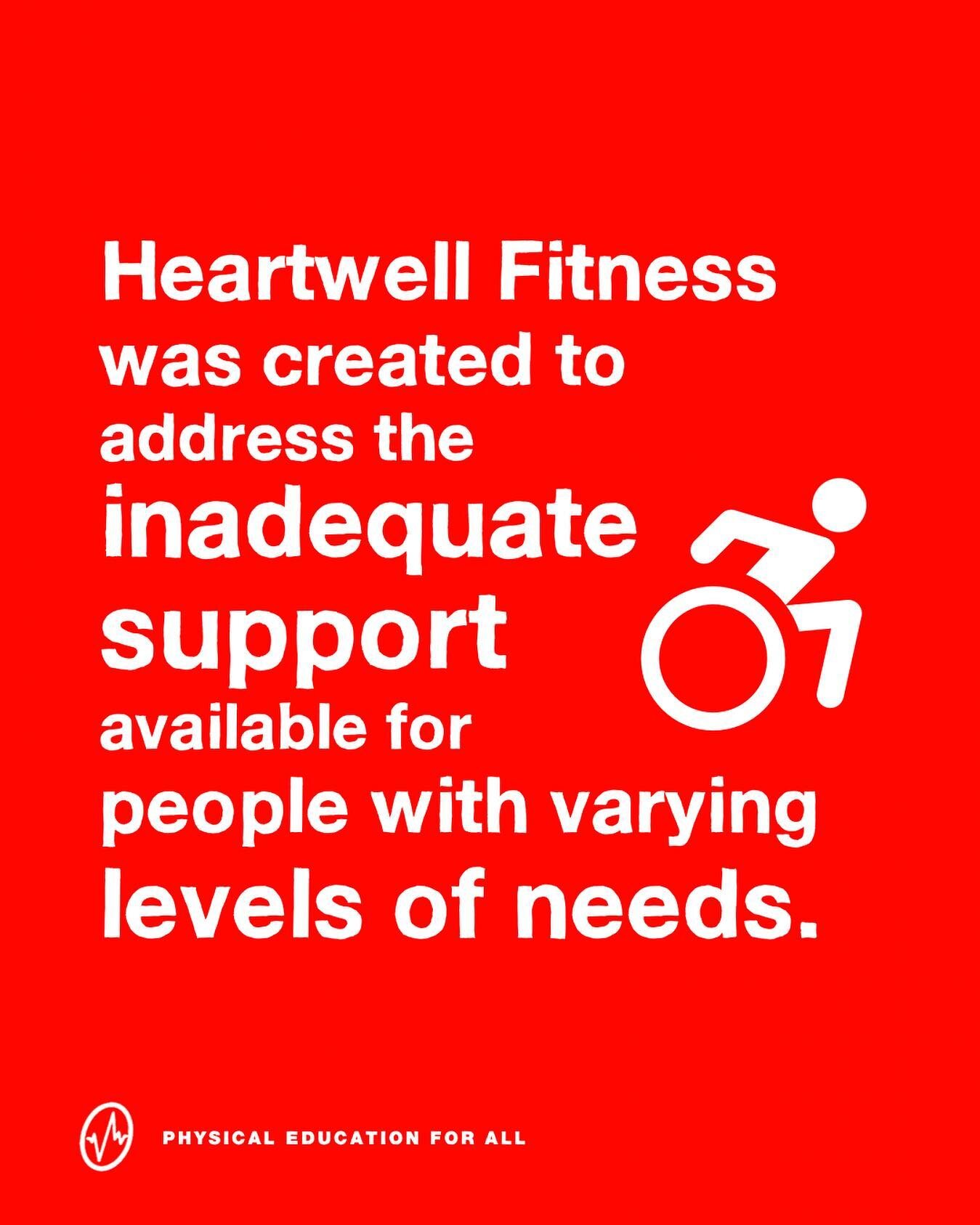 Before the implementation of the national disability insurance scheme (@ndis_australia), Heartwell Fitness witnessed the way many Australians were being left behind and tried to do something about it.

#PhysicalEducationForAll 

Image description:
&l