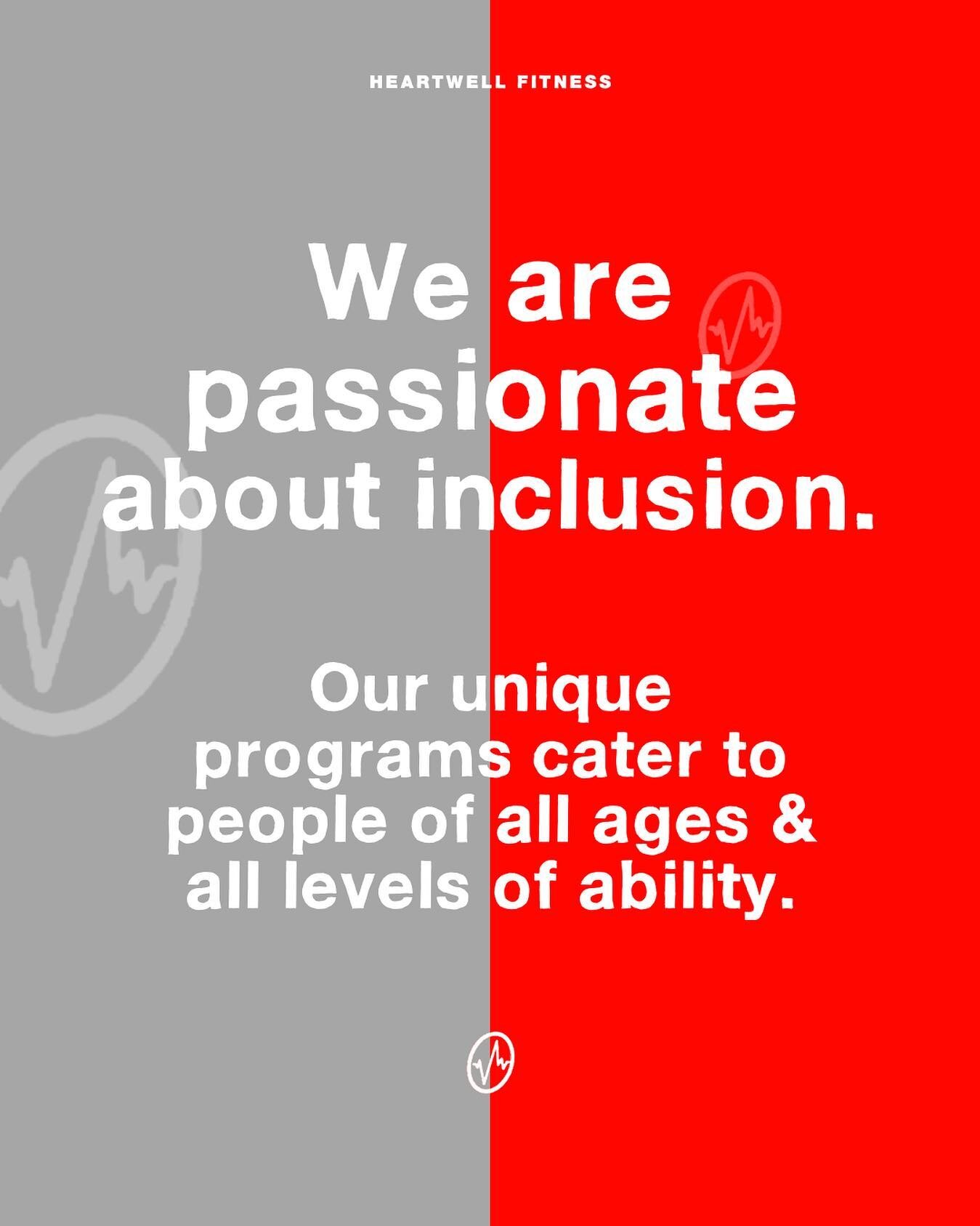 Our services are specialised, unique &amp; specific to each of our clients. To find out more about all of the programs we provide, visit our website at: www@heartwell.com.au.

#PhysicalEducationForAll

Image Description
White text over red and grey s