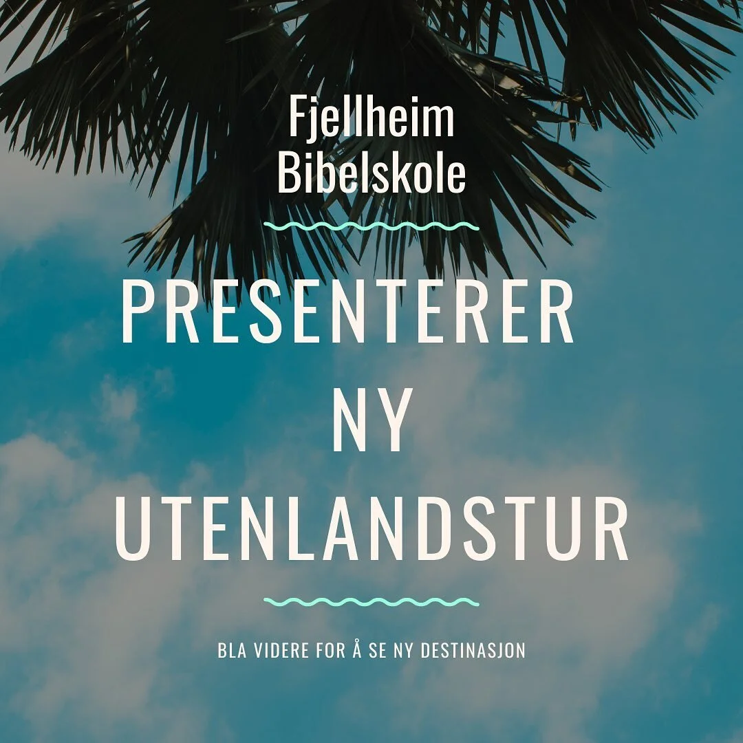 Ny utenlandstur kommende skoleår!