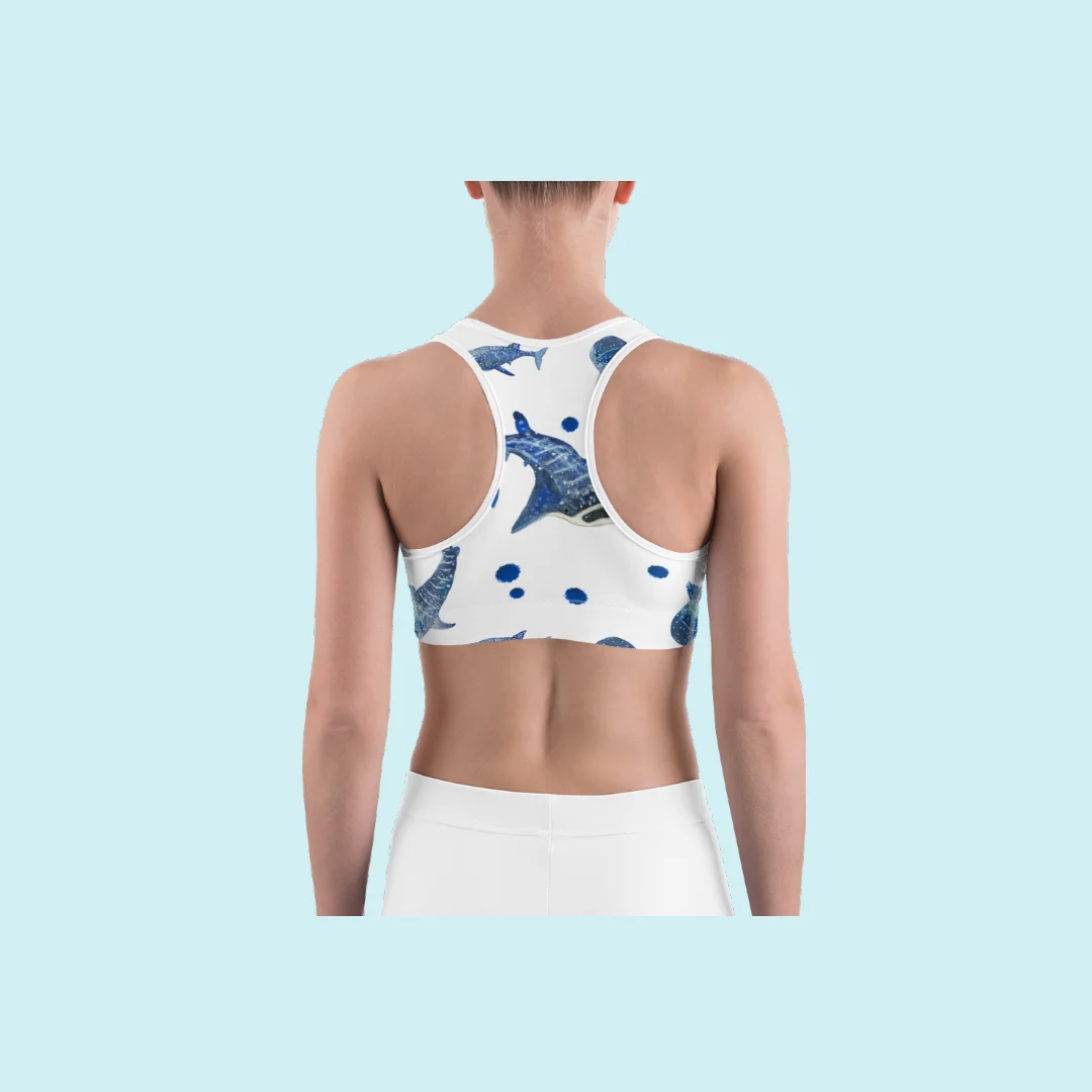 Baby Shark Sports Bra Back