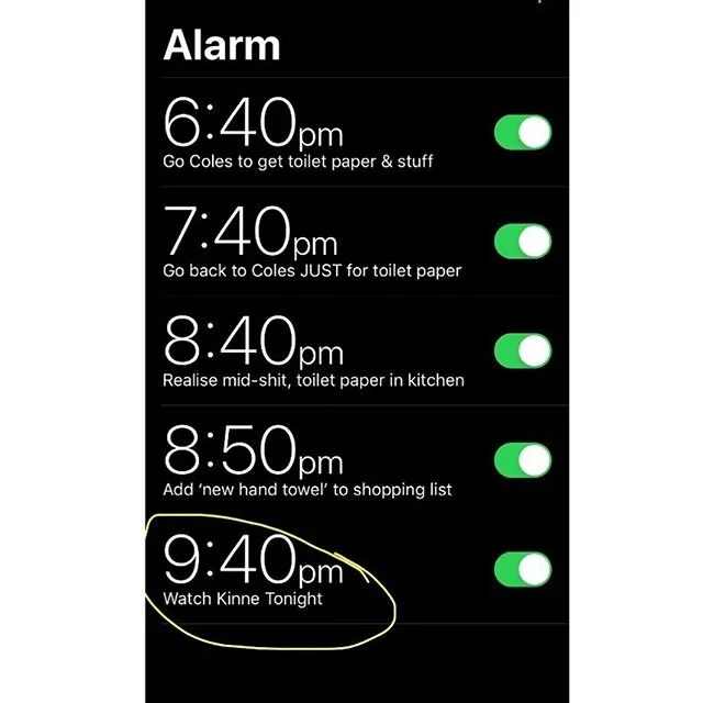 Don’t forget to set your alarm. 
9:40PM tonight CH10