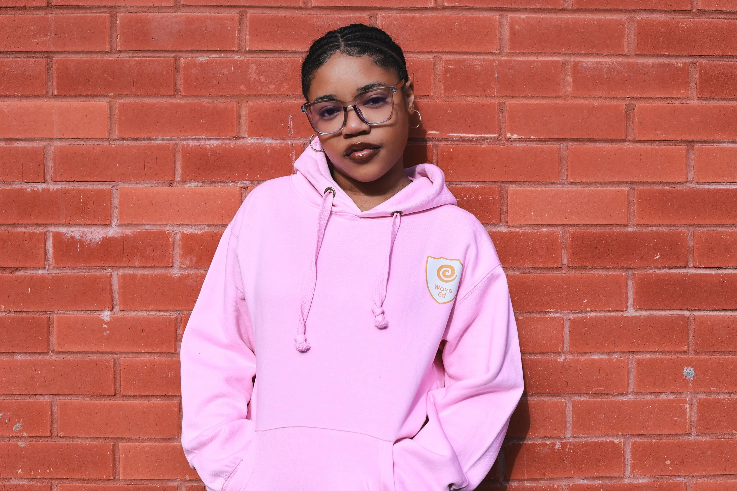 class of 26 leavers hoodie in pink