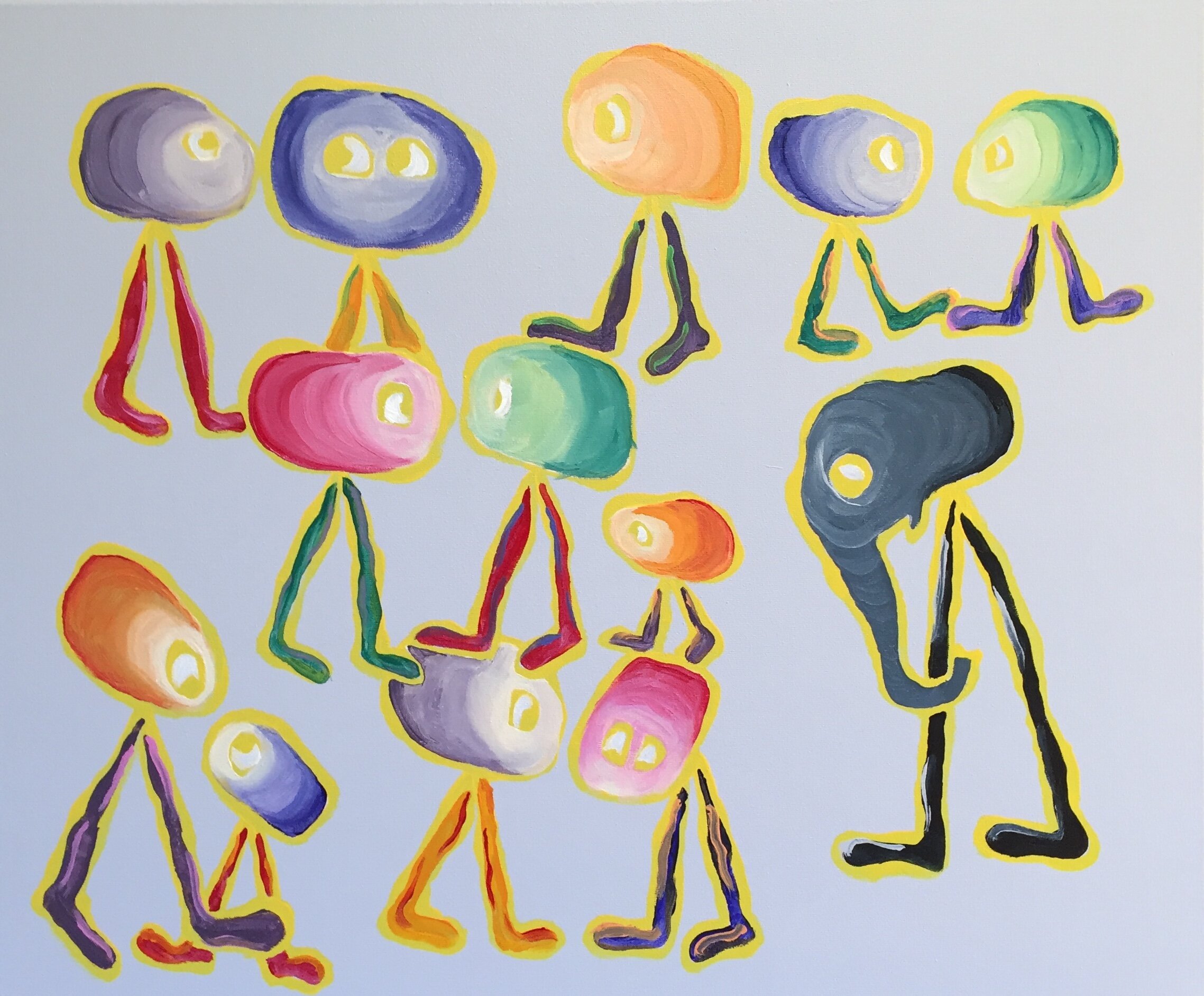 In the Room, acrylic on canvas, 60 x 50cm, 2020