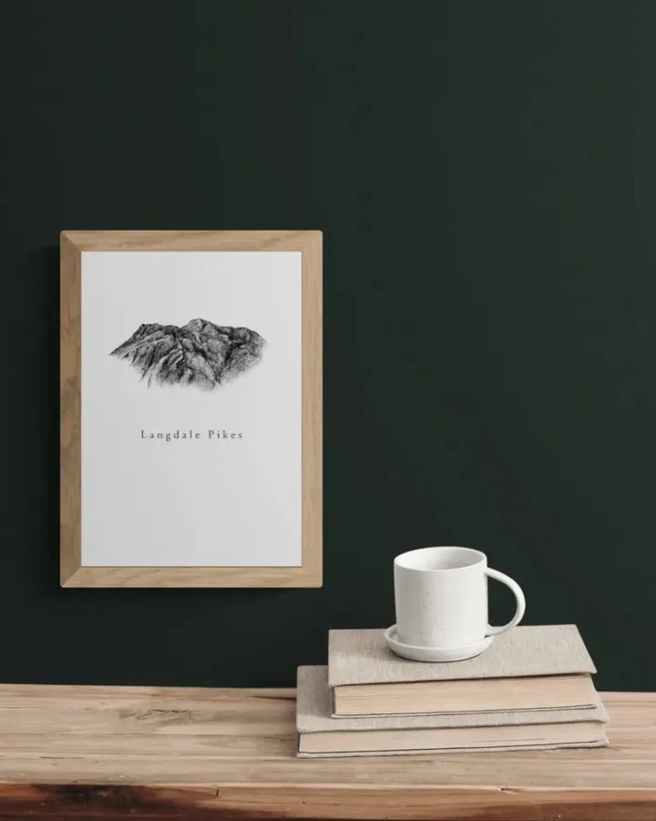 Lake District Langdale Pikes Print
