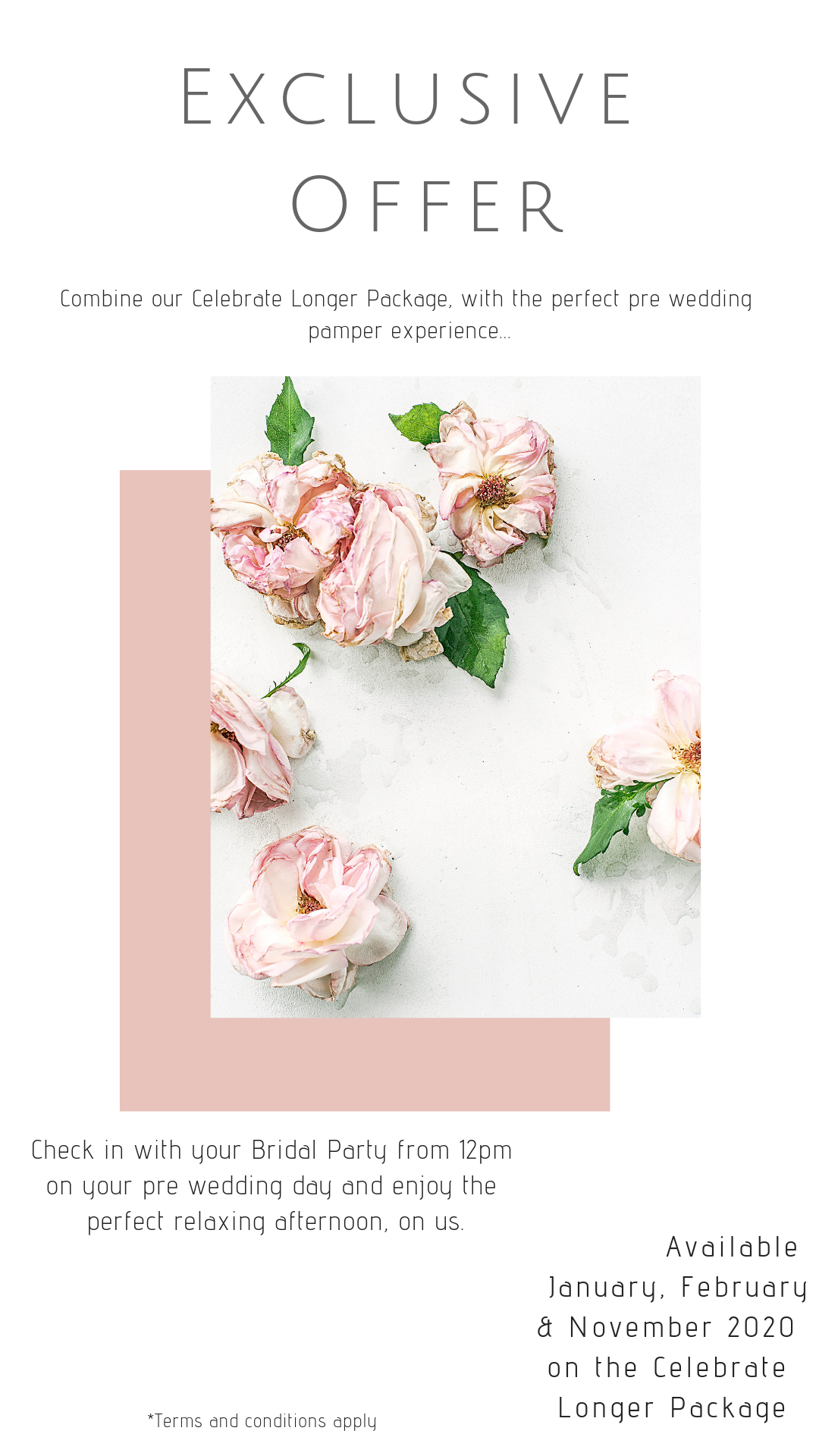 Exclusive January, February &amp; November 2020 Offer