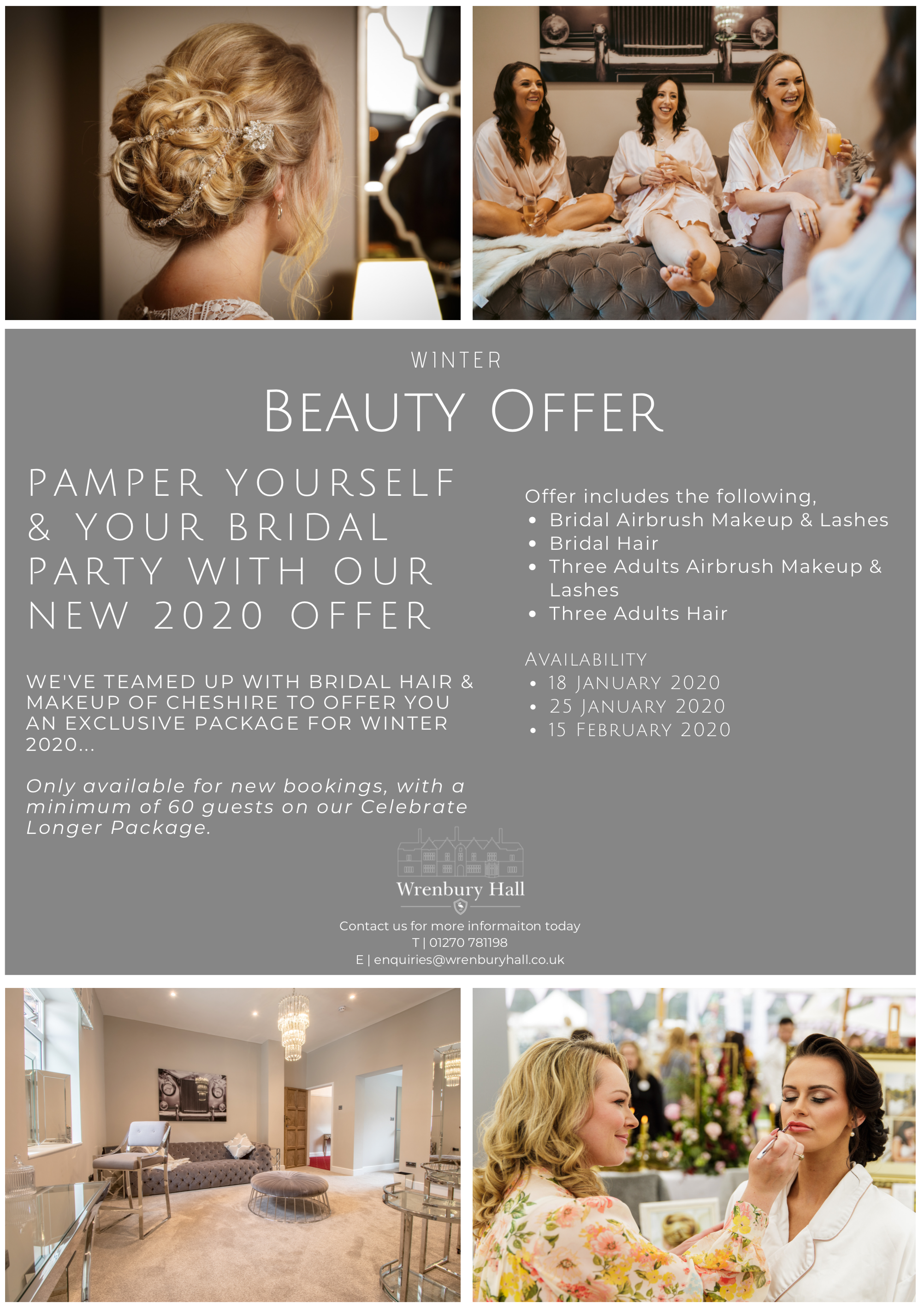 Beauty & Pamper Offer 2020 — Wrenbury Hall