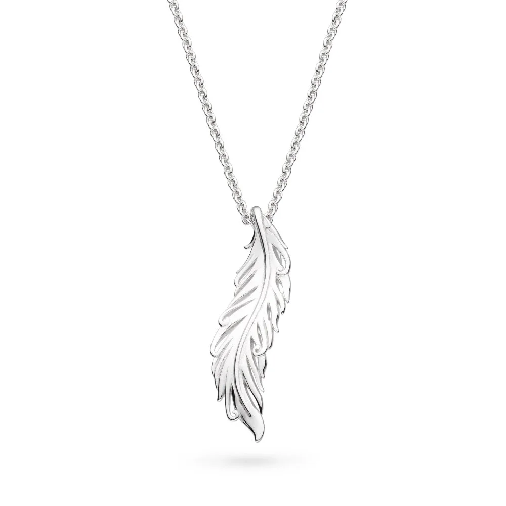 90316  Kit Heath Silver Feather Wisp Necklace