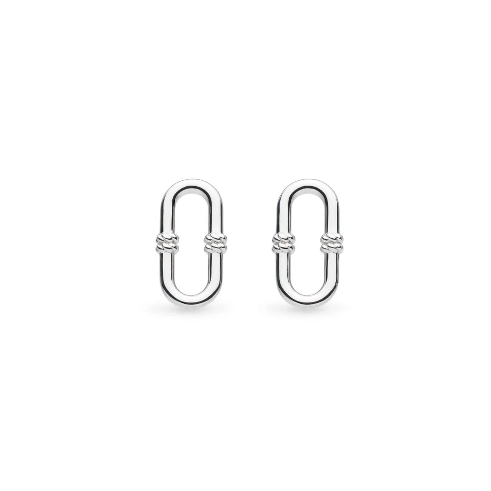 41091 Kit Heath Marina Rope Bar Link Stud Earrings
