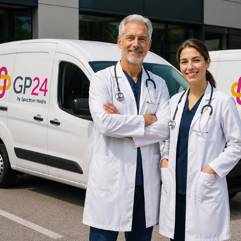 Doctor on cal dublin - 2 of GP24's doctors at our head office