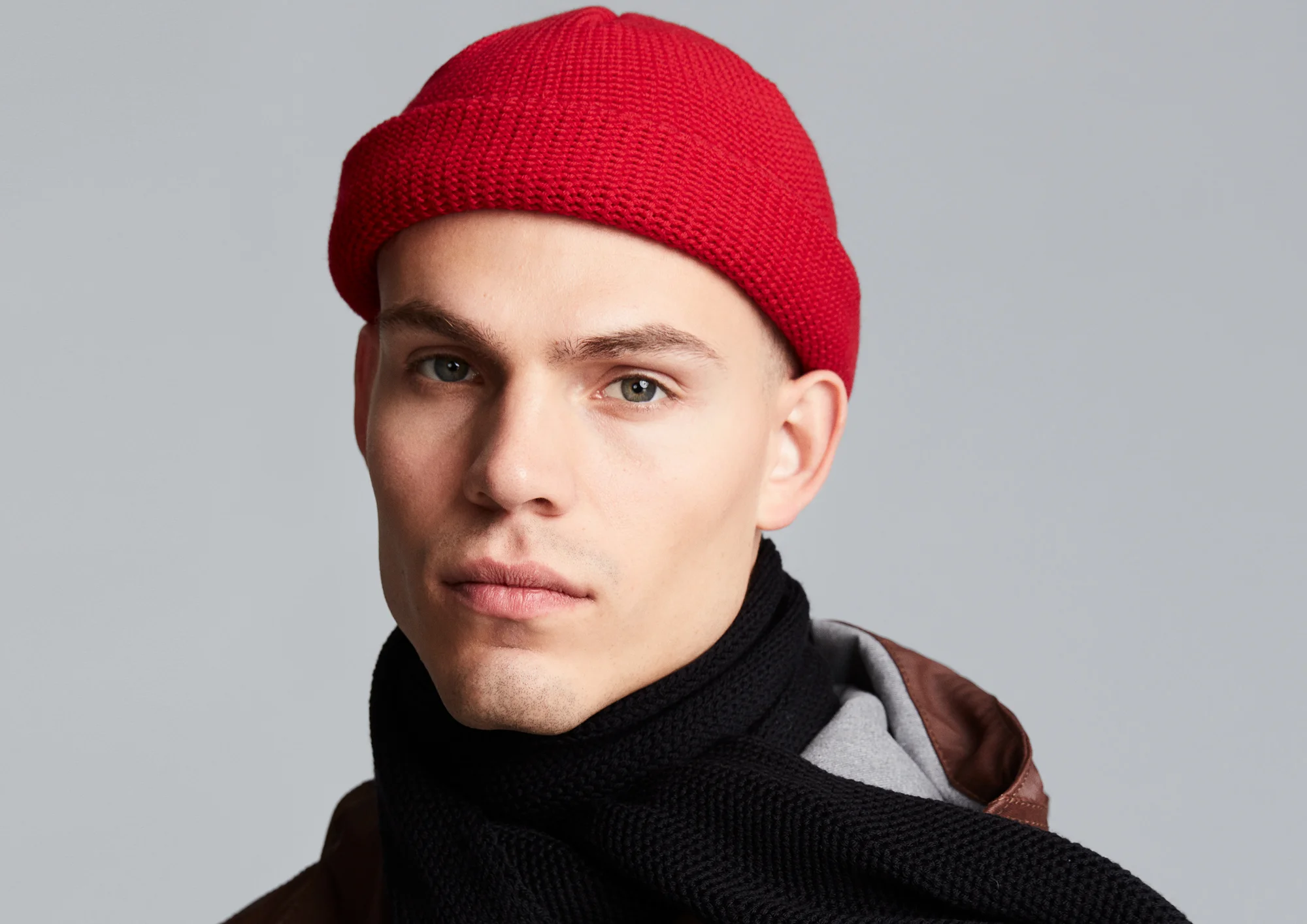 Merino Beanie red — Reykjavik Raincoats
