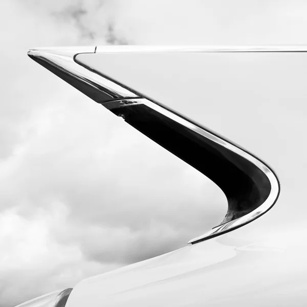 HR12 Tailfin, Study I. Colour abstract photograph of a 1960 Cadillac Eldorado Biarritz tailfin by fine art photographer Paul Coghlin. Limited edition photographic prints.