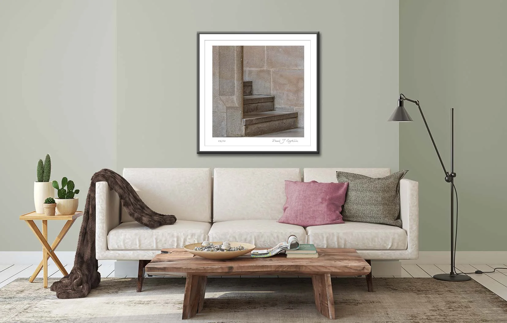 Stonecraft VI. Abstract study of stonecraft and wooden door. Limited edition photographic prints by fine art photographer Paul Coghlin.
