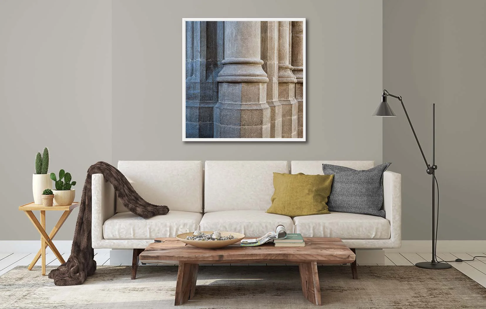Stonecraft VII. Abstract study of stonecraft showing stone columns. Limited edition photographic prints by fine art photographer Paul Coghlin FBIPP.