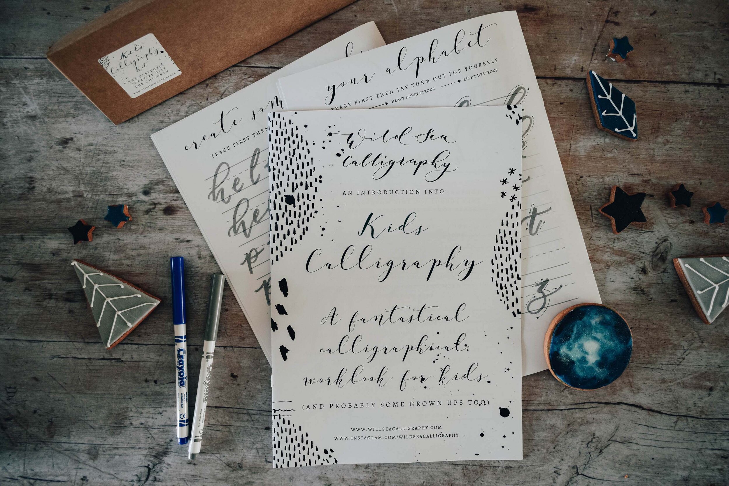 Kids Calligraphy Kit — Wild Sea Calligraphy - Modern Calligraphy Workshops  in Devon and Cornwall