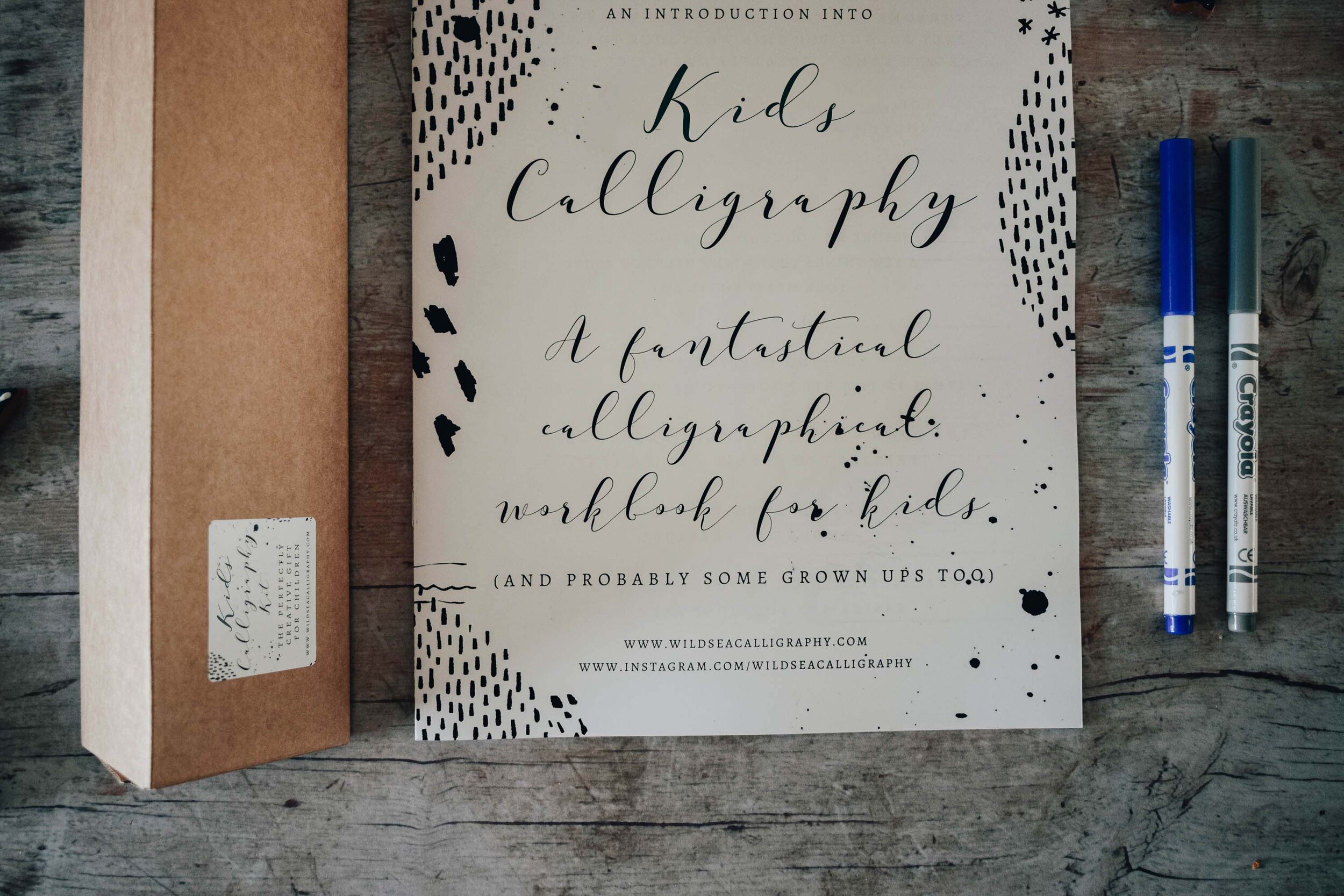 Kids Brush Lettering Kits — Wild Sea Calligraphy - Modern Calligraphy  Workshops in Devon and Cornwall