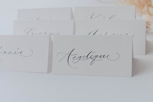 Handwritten Place Cards (writing only) – Calligraphy By MCW
