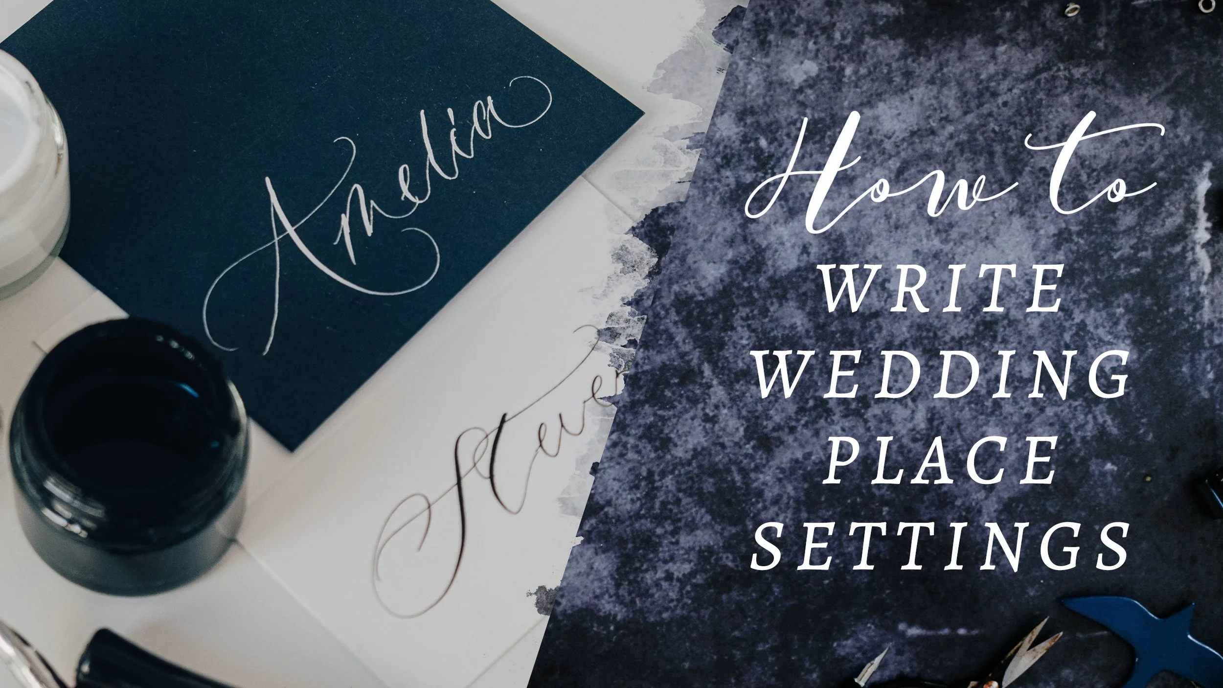 How to Write Wedding Place Settings