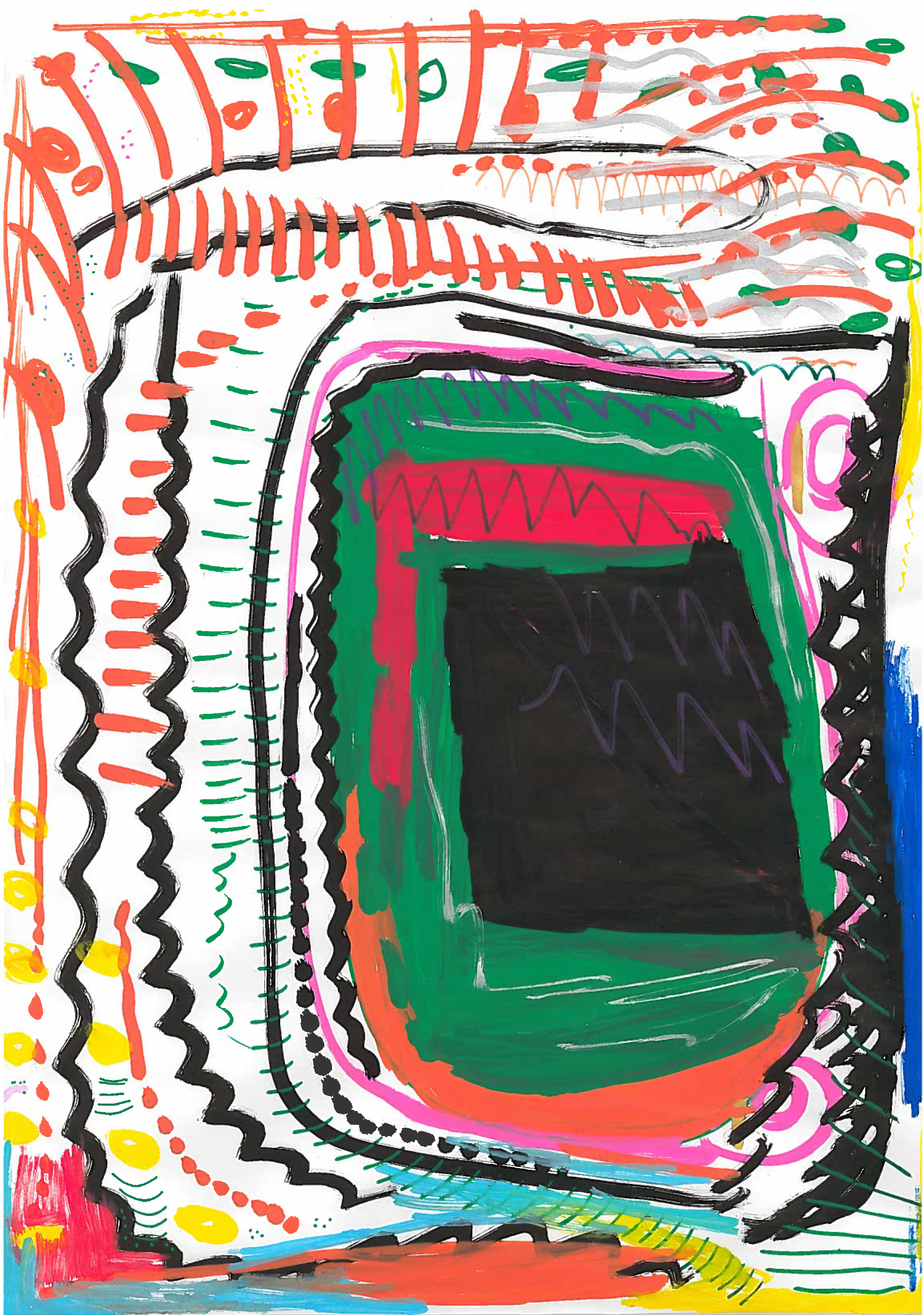 Posca pens on paper, 2019