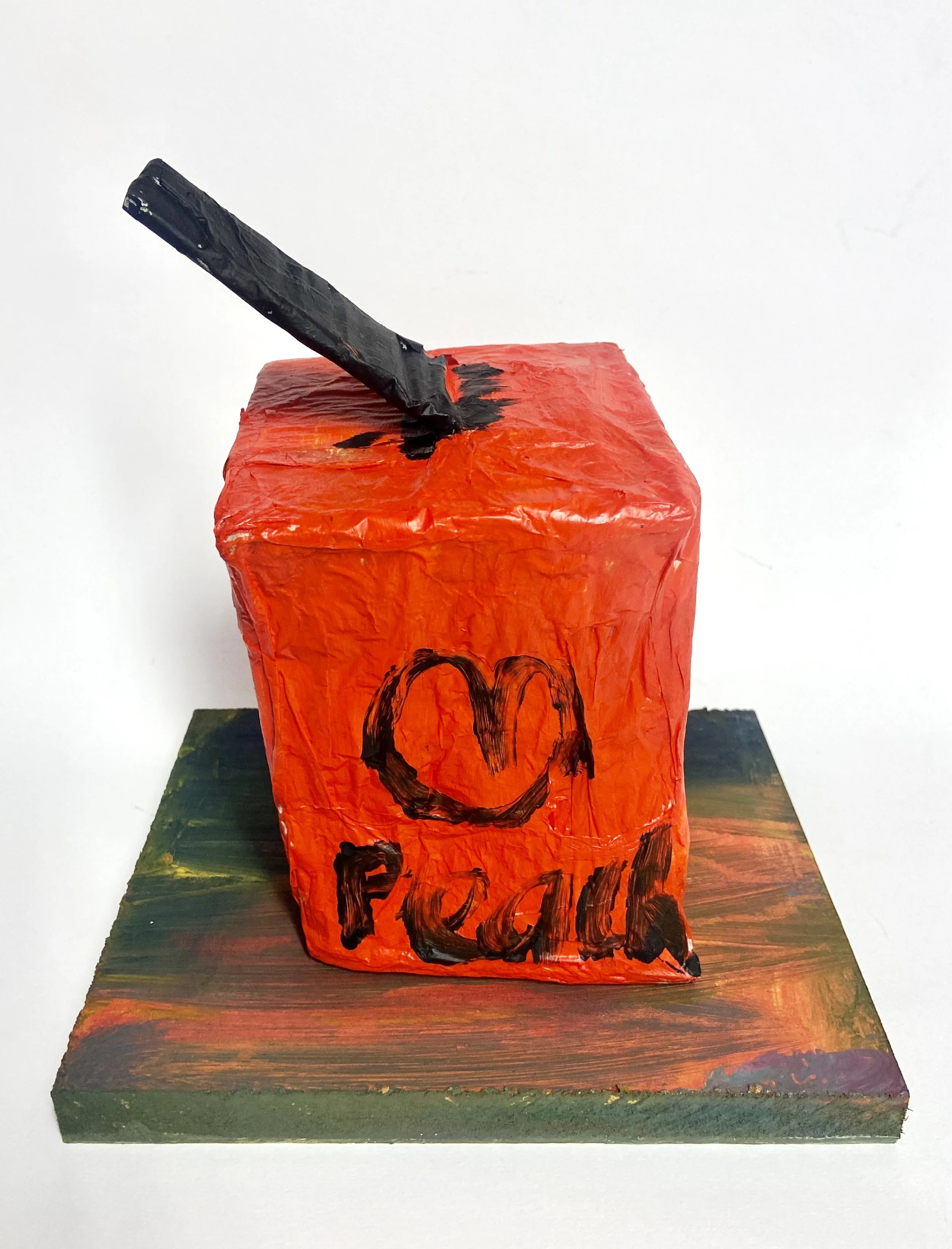 Ariel - Tinned Peach Syrup - sculpture and shelf.JPG