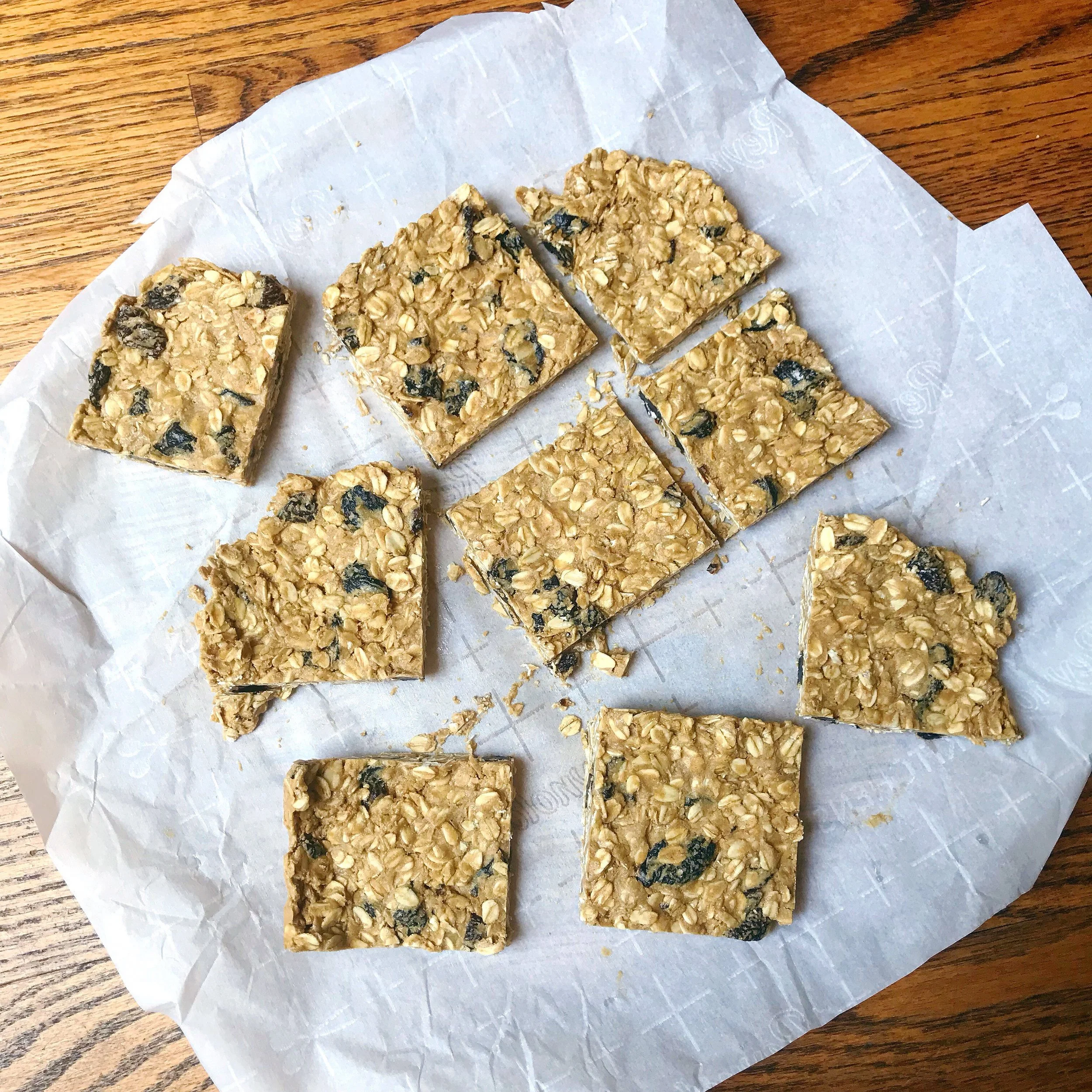 No Bake Cherry SunButter Squares