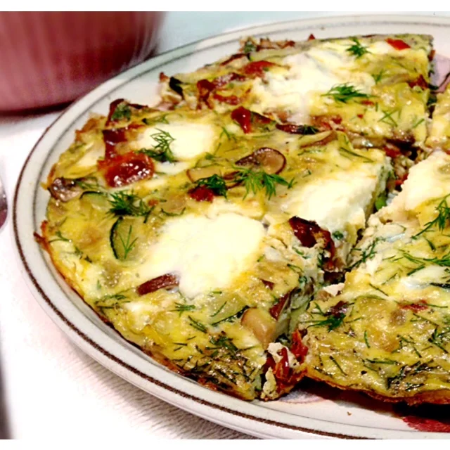 Sun Dried Tomato &amp; Dill Frittata