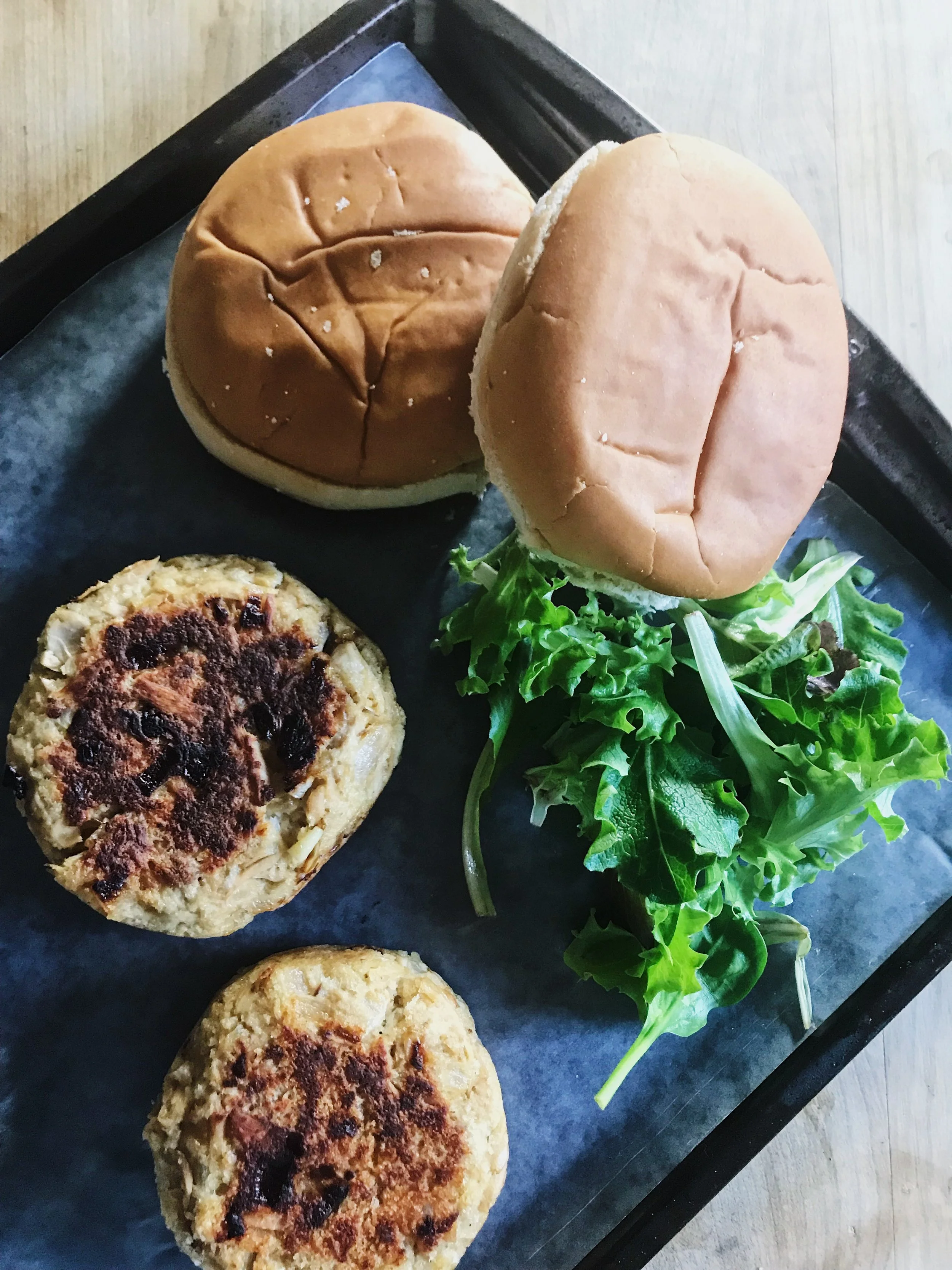 Simple Seven-Ingredient Tuna Burgers