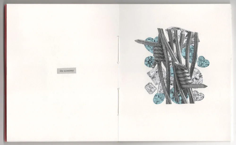 the economy 8.5” x 5.25” (sketchbook opened) 2019
