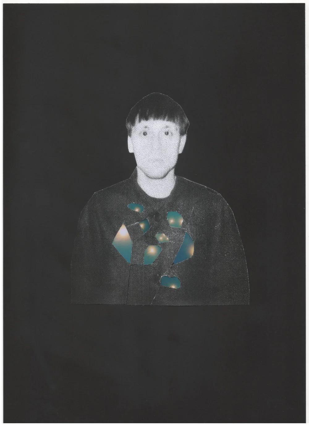 light source on A4 black paper 2019