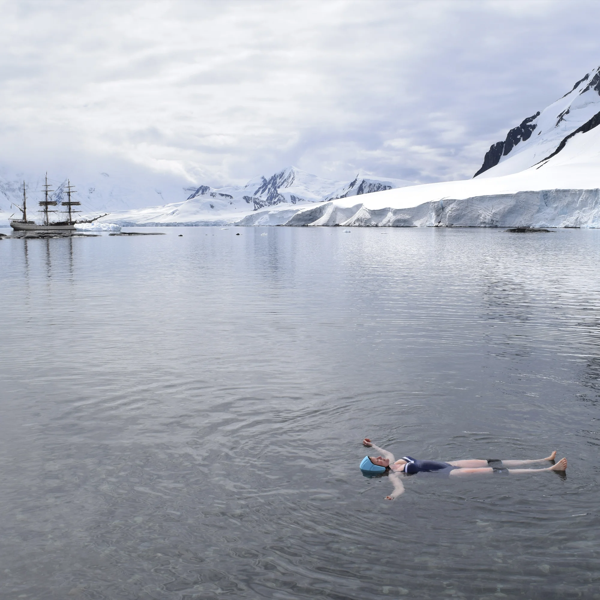 Flotið á Suðurskautinu.