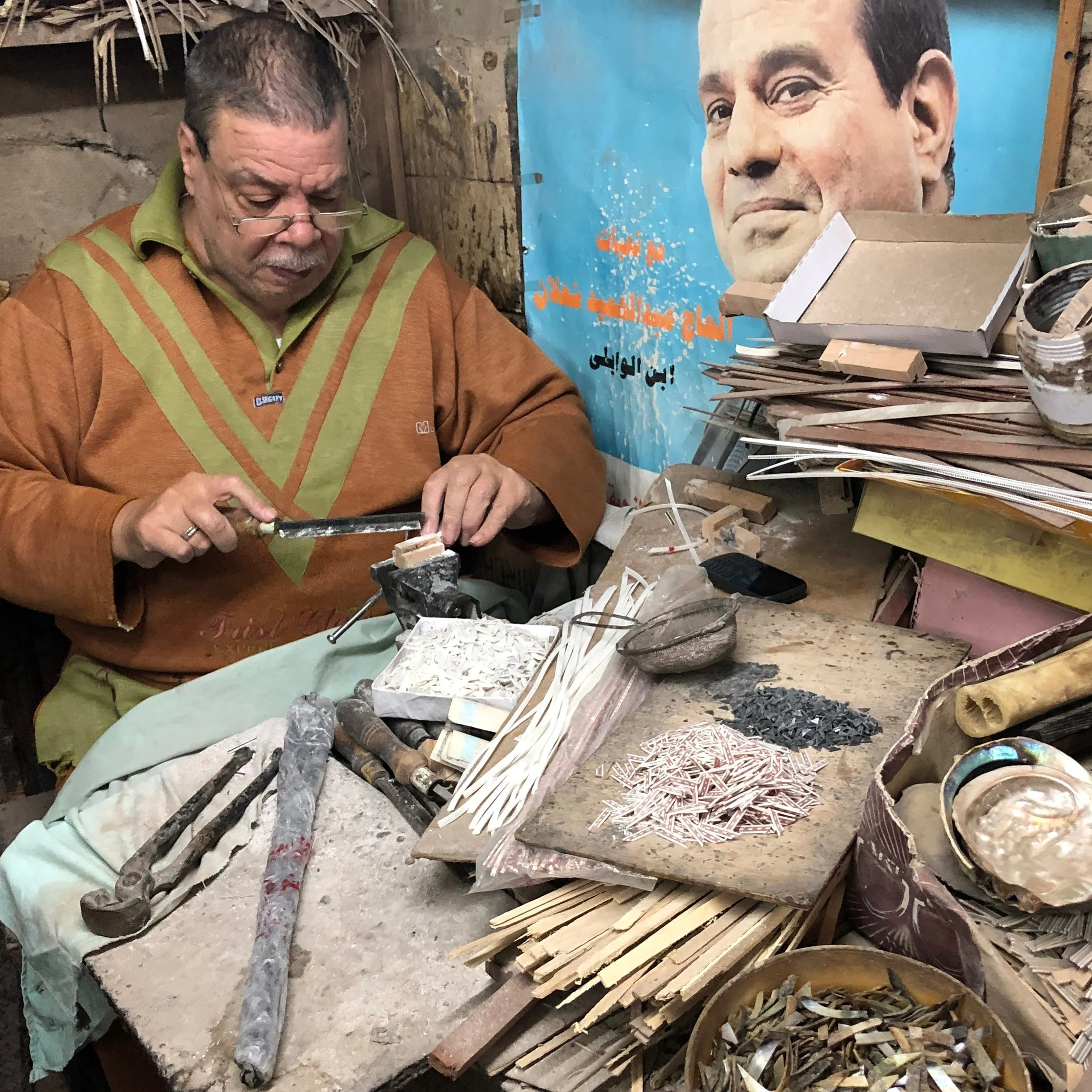 Makers and Artisans at the Khan el Khalili Market in Cairo, Egypt