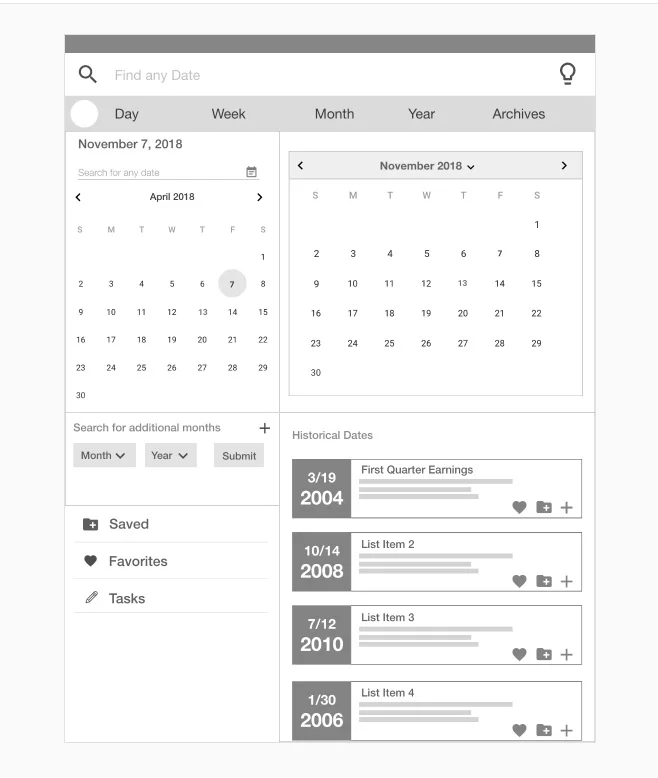 Calendar Prototype