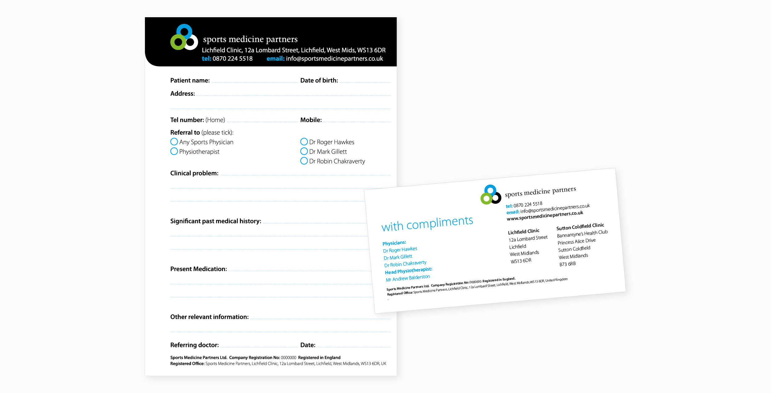 Referral Pads and Compliment Slips