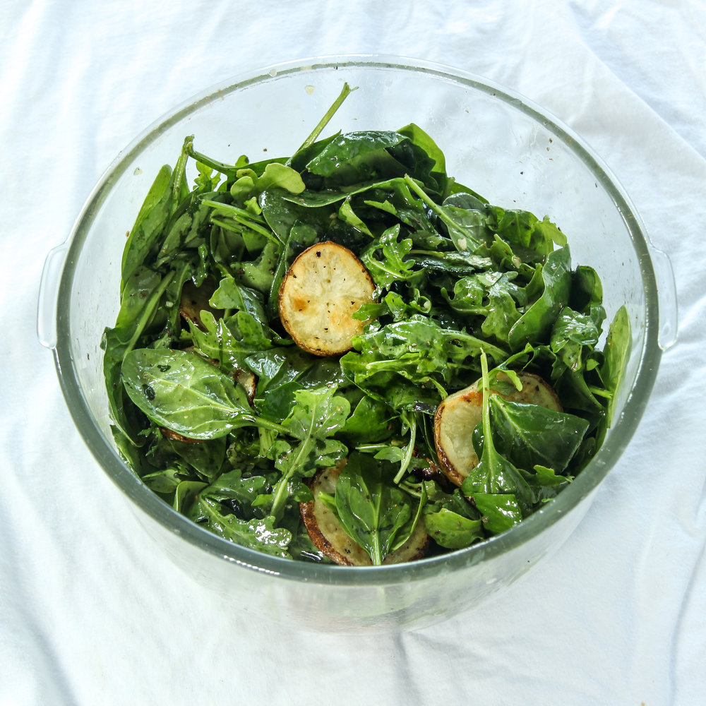 Spring Salad with Garlic Herb Potatoes-process picture, step by step.jpg