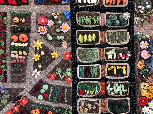 One of the most beloved items in the cafe is the incredibly detailed knitted allotment, recently reinstated - the details are delicious!