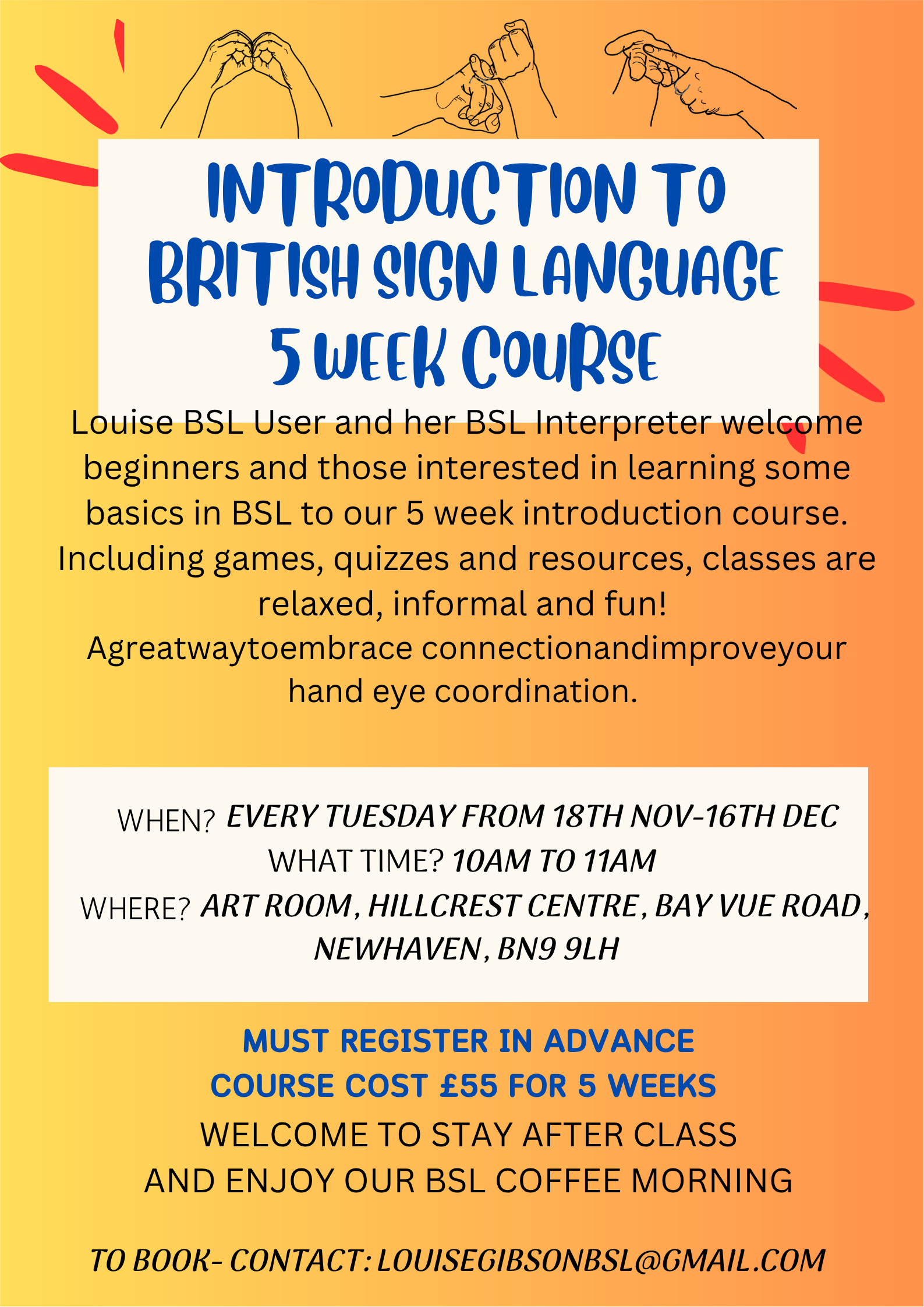 BSL 5 week Course 