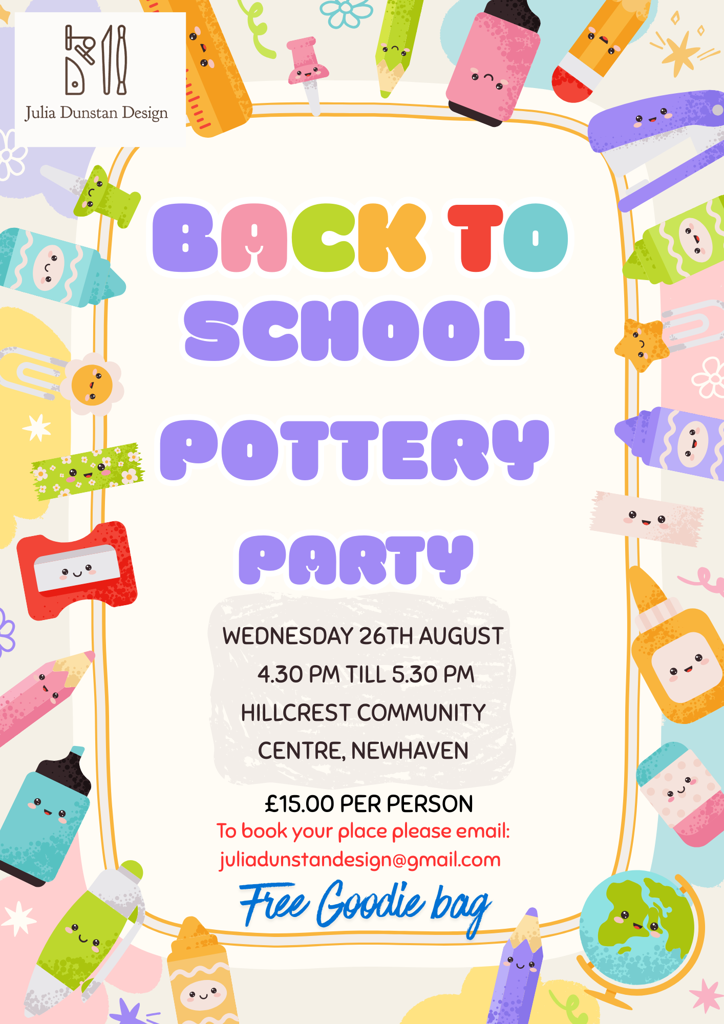 Back To School Pottery Party