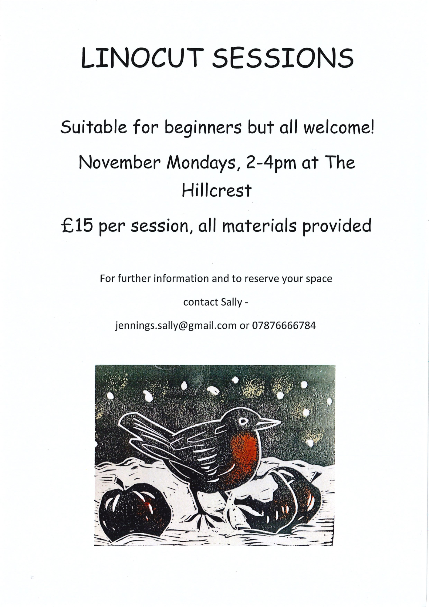 🎨🎄Christmas Linocut Workshop🎁