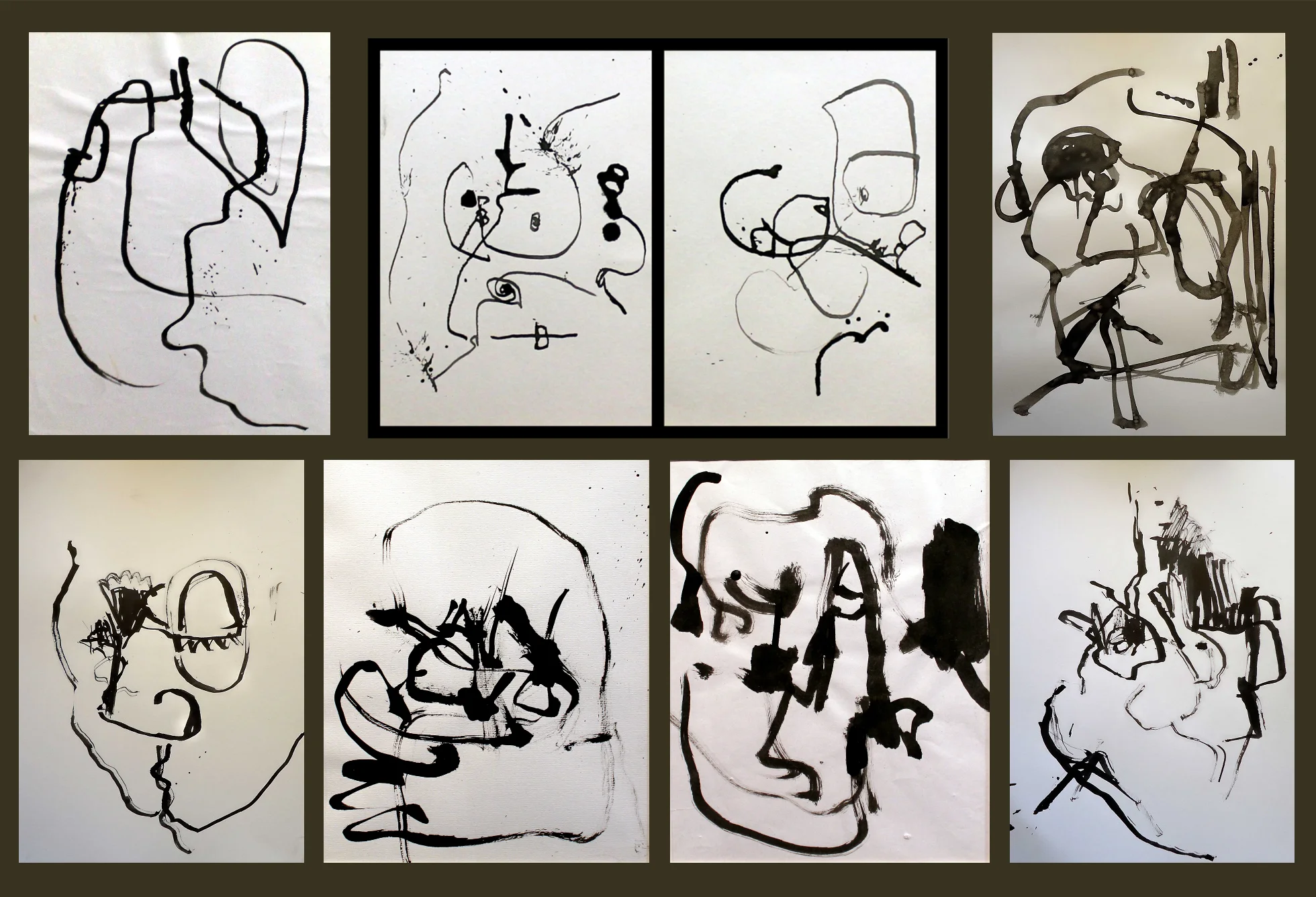 Untitled (heads i - viii)