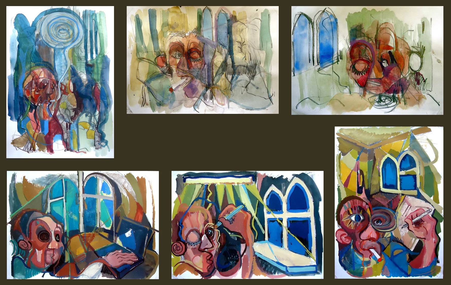 Studies for "Underground Man"